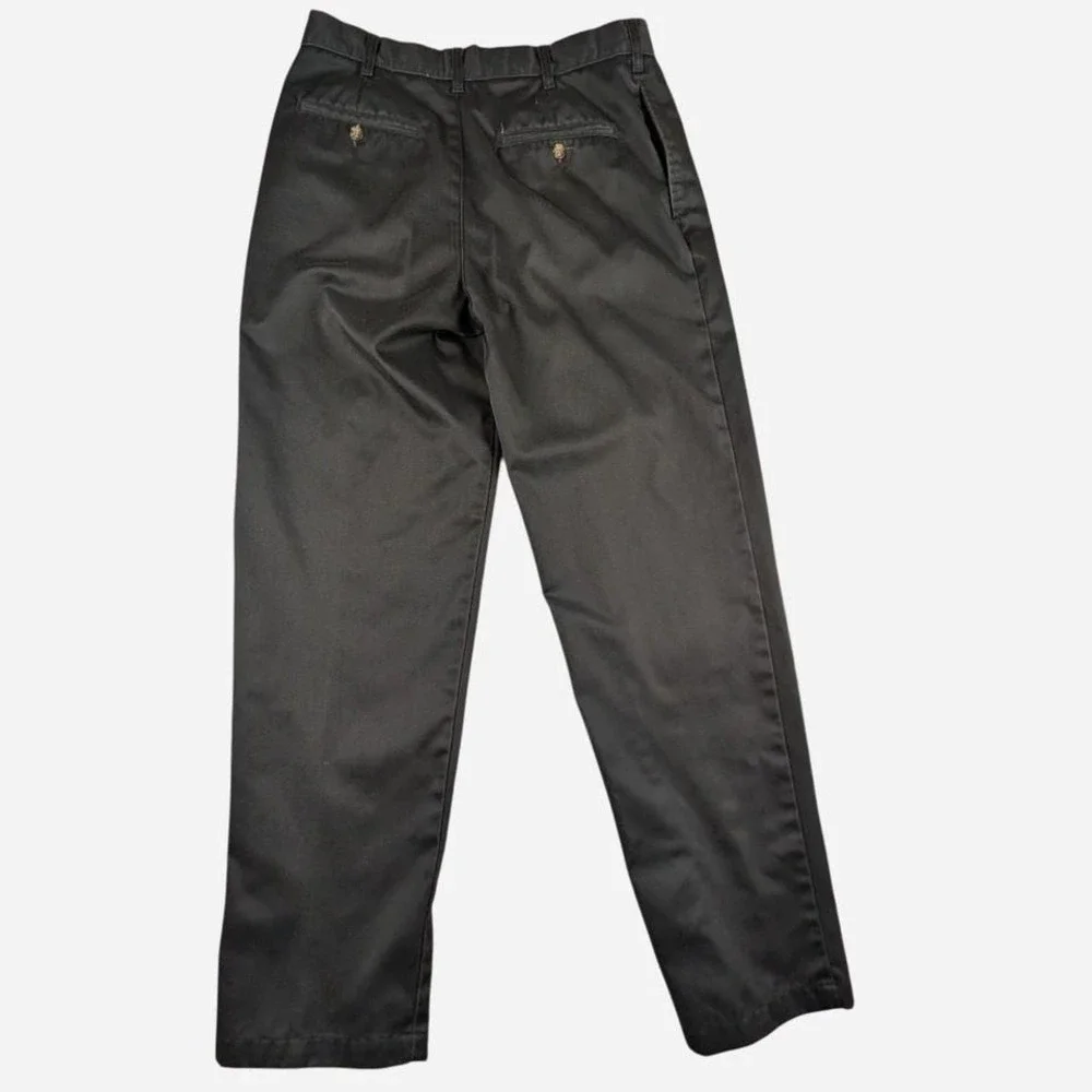 Tailored L.L.Bean Double L classic fit chinos charcoal gray wrinkle free‎ 32x32